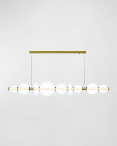 Eurofase Atomo 1-light Led Linear Chandelier In Gold