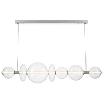 Eurofase Atomo 1 Lt Chrme Chandelier, Clear Glass