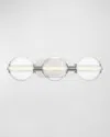 Eurofase Atomo 3-light Led Vanity In Chrome In White