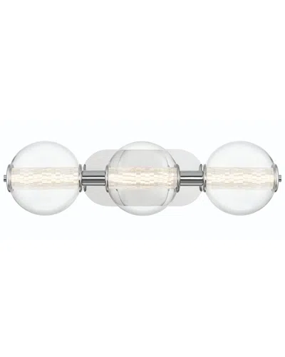 Eurofase Atomo 3-light 25in Vanity Wall Mount In Silver