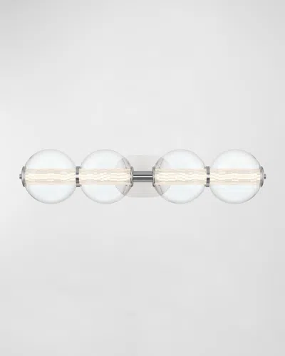 Eurofase Atomo 4-light Led Vanity In Chrome In Multi