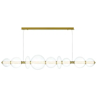 Eurofase Atomo 73 1/2" Wide Gold Led Linear Chandelier
