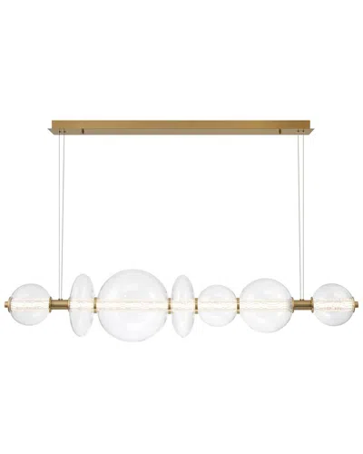 Eurofase Atomo 7-light 56in Linear Chandelier In White