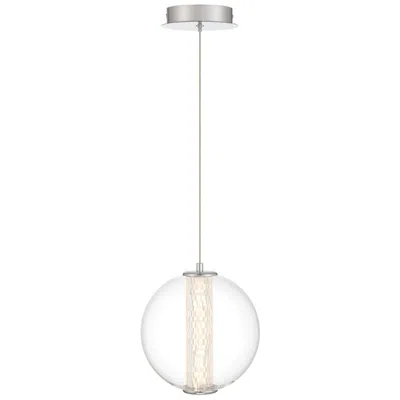 Eurofase Atomo 8 3/4" Wide Chrome Led Globe Mini Pendant