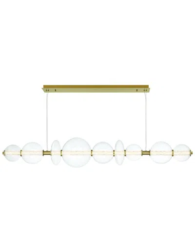 Eurofase Atomo 9-light 74in Linear Chandelier In White