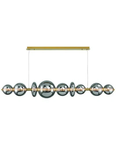 Eurofase Atomo 9-light 74in Linear Chandelier In White