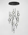 Eurofase Barletta 10-light Chandelier - 24" In Black