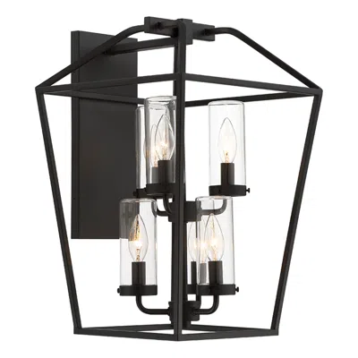 Eurofase Bastille 6 Light Lantern In Black