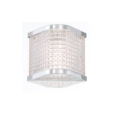 Eurofase Belgroue 5 In. X 5.75 In. Integrated Led Bath Bar In Chrome