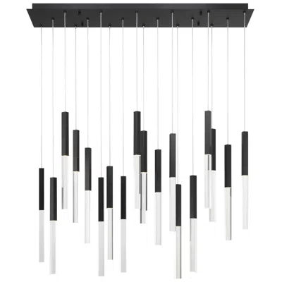 Eurofase Benicio 18 Light Chandelier In Black