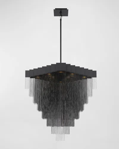 Eurofase Bloomfield 18-light Chandelier - 31" In Black