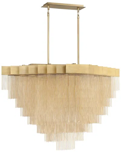 Eurofase Bloomfield 22-light 47in Chandelier In Gold