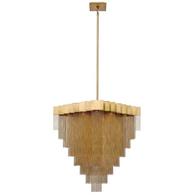 Eurofase Bloomfield 31" Wide Antique Brush Gold Led Pendant Light