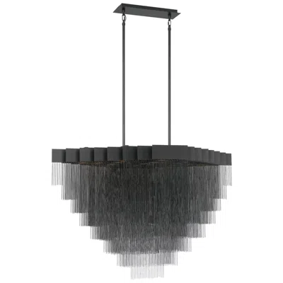 Eurofase Bloomfield 47 1/4" Wide Black Tiered Led Chandelier