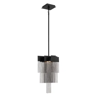 Eurofase Bloomfield  8 In. X 18 In. Pendant In Black