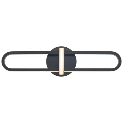 Eurofase Botton 24" Wide Matte Black Metal Led Bath Light