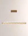 Eurofase Bruco Linear Led Chandelier, 45.3" In Gold