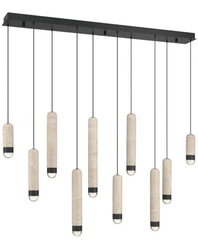 Eurofase Cambre 10-light 50in Linear Chandelier In Brown