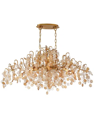 Eurofase Campobasso 10-light 45in Chandelier In Gold