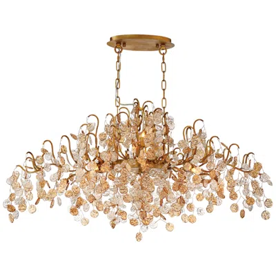Eurofase Campobasso 45" Wide Gold 10-light Chandelier