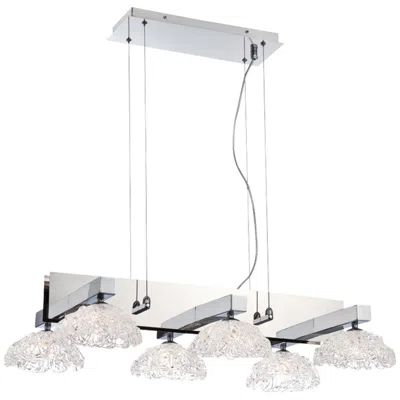 Eurofase Caramico 29 3/4" Wide Chrome Kitchen Island Light Chandelier