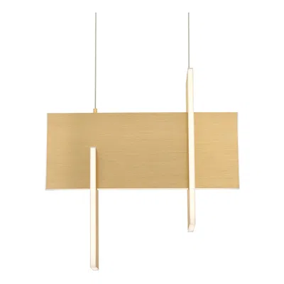 Eurofase Coburg 14" Wide Gold Led Pendant Light