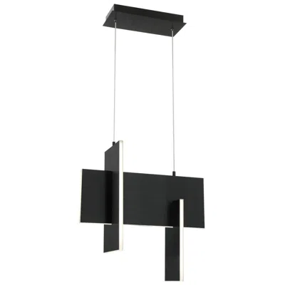 Eurofase Coburg 20" Wide Black Metal Led Pendant Light
