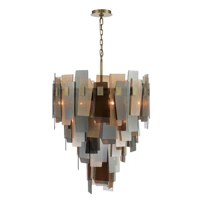 Eurofase Cocolina 42 In. X 29 In. Chandelier In Brass