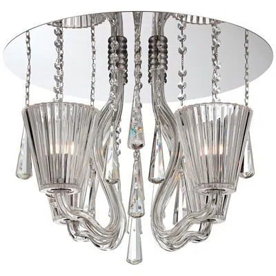 Eurofase Corato Collection 17 3/4" Wide Clear Crystal Ceiling Light