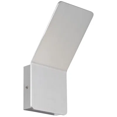 Eurofase Delroy 9 1/2" High Aluminum Finish Modern Led Wall Sconce