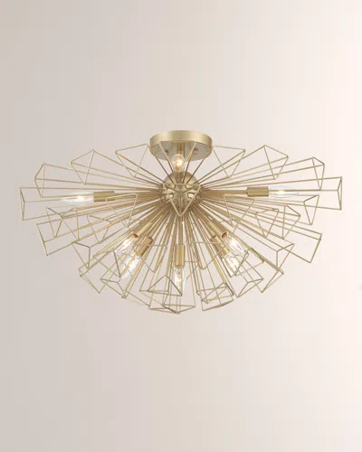 Eurofase Dendelio 22" Pendant/semi-flush Mount In Gold