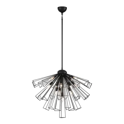 Eurofase Dendelio 30" Wide Matte Black 13-light Sputnik Chandelier