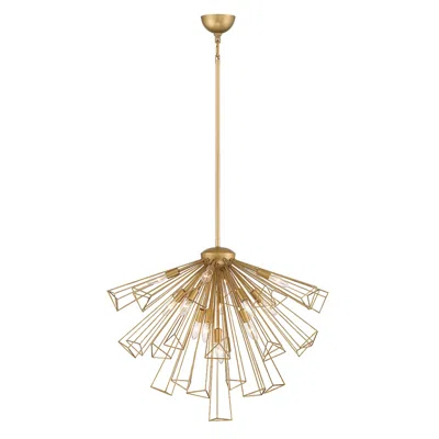 Eurofase Dendelio 30" Wide Modern Gold Geometric Pendant Light