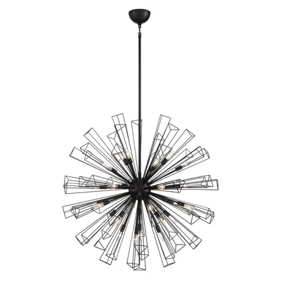 Eurofase Dendelio 40" Wide Black 29-light Sputnik Orb Chandelier