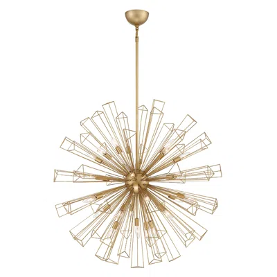 Eurofase Dendelio 40" Wide Matte Gold 29-light Modern Chandelier