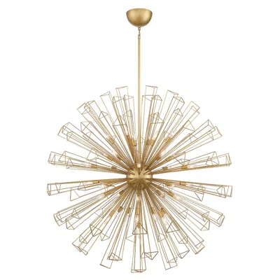 Eurofase Dendelio 53 1/2" Wide Gold 35-light Sputnik Chandelier