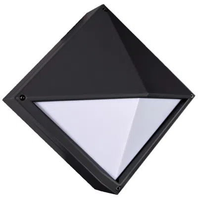 Eurofase Diamond 10.63 In. X 10.63 In. 1 Light Sconce In Black