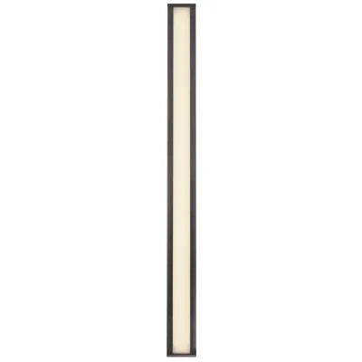 Eurofase Dulton 62" Integrated Led Outdoor Wall Sconce In Matte Black In Gold