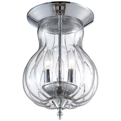 Eurofase Dupont 8 1/2" Wide Chrome 3-light Ceiling Light