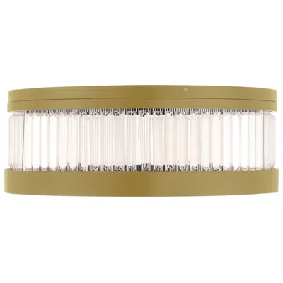 Eurofase Empra 24" Integrated Led Flush Mount In Gold In Green