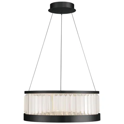 Eurofase Empra 24" Integrated Led Pendant In Matte Black