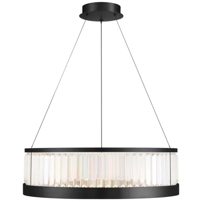 Eurofase Empra 30" Integrated Led Chandelier, Black