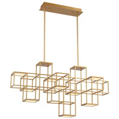 Eurofase Ferro 21 In. X 15.50 Integrated Led Chandelier In Gold