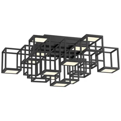 Eurofase Ferro 24 3/4" Wide Black 13-light Led Ceiling Light
