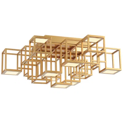Eurofase Ferro 24 3/4" Wide Gold 13-light Led Ceiling Light