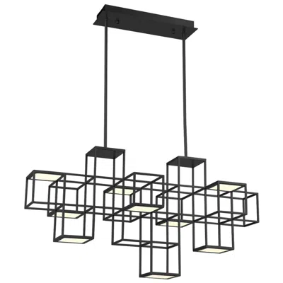 Eurofase Ferro 55" Wide Black Led Linear Chandelier