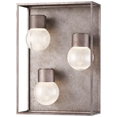 Eurofase Gibson 13 3/4"h Gray 3-light Led Outdoor Wall Light