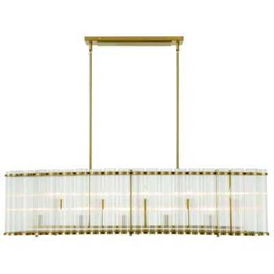 Eurofase Glasbury 52" Chandelier  Gold