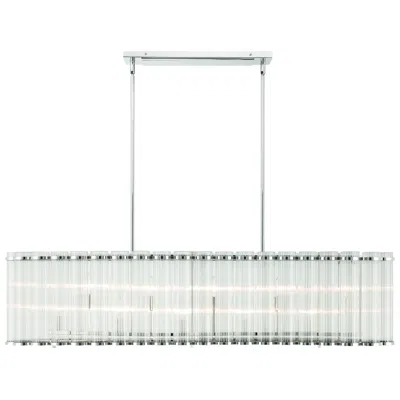 Eurofase Glasbury 52" Chandelier  Nickel