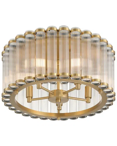 Eurofase Glasbury 5-light 18in Flush Mount In Gold